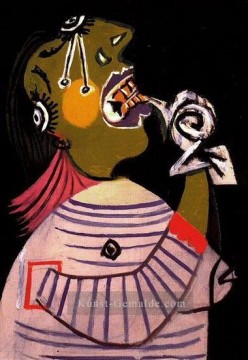 Pablo Picasso Werke - La Woman qui pleure 15 1937 Kubismus Pablo Picasso